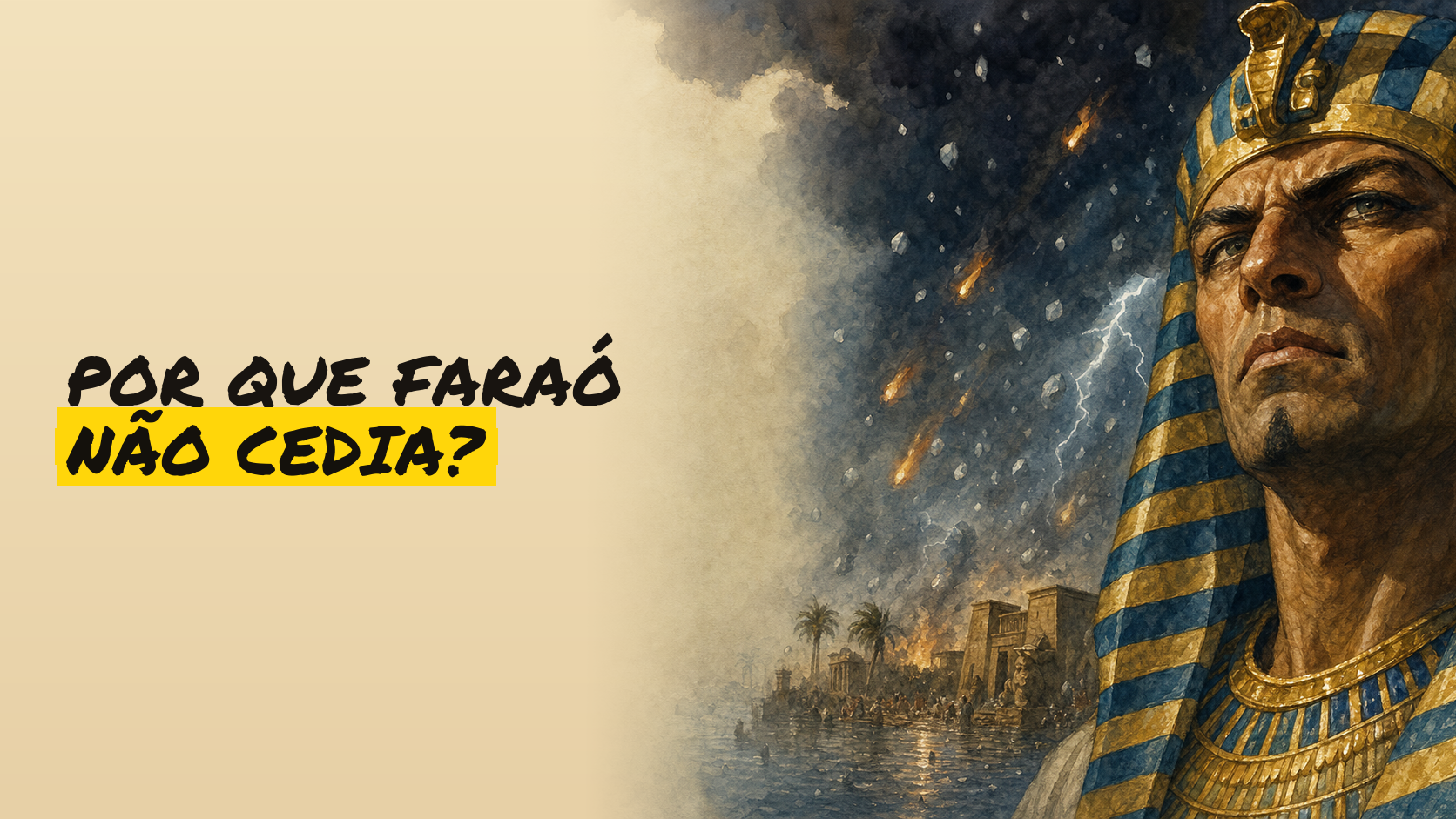 Por que faraó não cedia